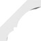 Ekena Millwork 3 1/2-in. W x 8-in. D x 8-in. H Balboa Architectural Grade PVC Knee Brace BRCP035X08X08BOA - alternate 6